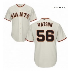 Mens Majestic San Francisco Giants 56 Tony Watson Replica Cream Home Cool Base MLB Jersey 