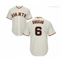 Mens San Francisco Giants 6 Steven Duggar Replica Cream Home Cool Base Baseball Jersey 