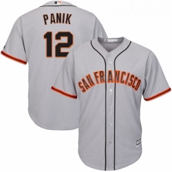 Youth Majestic San Francisco Giants 12 Joe Panik Authentic Grey Road Cool Base MLB Jersey