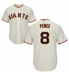 Youth Majestic San Francisco Giants 8 Hunter Pence Replica Cream Home Cool Base MLB Jersey