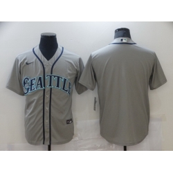 Men Nike Seattle Mariners Grey Stitched MLB Blank Cool Base Nike Jersey