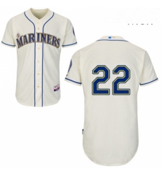 Mens Majestic Seattle Mariners 22 Robinson Cano Replica Cream Alternate Cool Base MLB Jersey