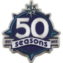 Women Seattle Mariners 50th Anniversary Patch Biaog