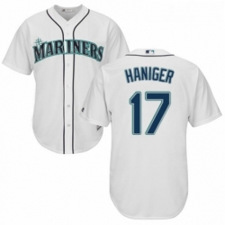 Youth Majestic Seattle Mariners 17 Mitch Haniger Replica White Home Cool Base MLB Jersey 