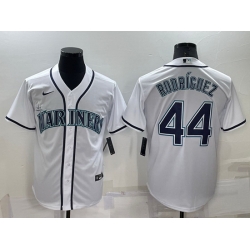 Youth  Seattle Mariners 44 Julio Rodriguez White Stitched MLB Cool Base Nike Jersey