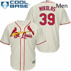 Mens Majestic St Louis Cardinals 39 Miles Mikolas Replica Cream Alternate Cool Base MLB Jersey 