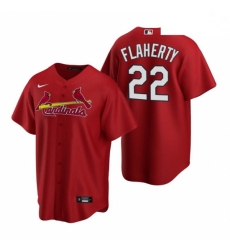 Men's Nike St. Louis Cardinals #22 Jack Flaherty Red Alternate Stitched Baseball Jersey