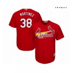 Mens St Louis Cardinals 38 Jose Martinez Replica Red Cool Base Baseball Jersey 