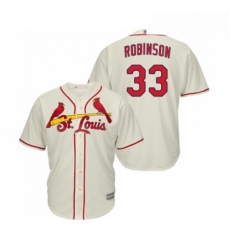 Youth St Louis Cardinals 33 Drew Robinson Replica Cream Alternate Cool Base Baseball Jersey 