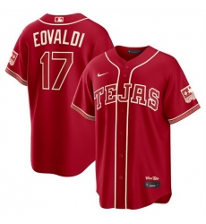 Men Texas Rangers  17 Nathan Eovaldi Red 2026 City Connect Stadium Stitched Baseball Jersey
