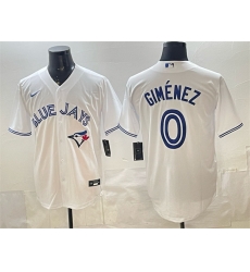 Men Toronto Blue Jays 0 Andr E9s Gim E9nez White 2025 Cool Base Stitched Baseball Jersey