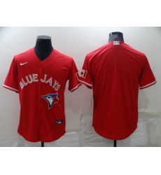 Men Toronto Blue Jays Blank Red Cool Base Stitched Jerse