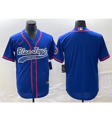 Men Toronto Blue Jays Blank Royal Cool Base Stitched Baseball Jersey