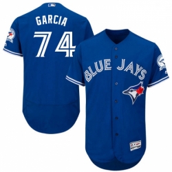 Mens Majestic Toronto Blue Jays 74 Jaime Garcia Royal Blue Alternate Flex Base Authentic Collection MLB Jersey