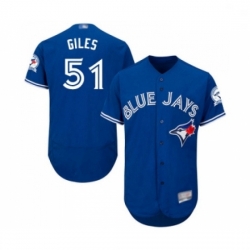 Mens Toronto Blue Jays 51 Ken Giles Royal Blue Alternate Flex Base Authentic Collection Baseball Jersey