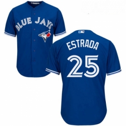 Youth Majestic Toronto Blue Jays 25 Marco Estrada Authentic Blue Alternate MLB Jersey