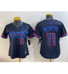 Youth Toronto Blue Jays 11 Bo Bichette Navy 2024 City Connect Limited Stitched Baseball Jersey