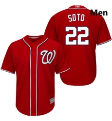 Nationals 22 Juan Soto Red Cool Base Jersey