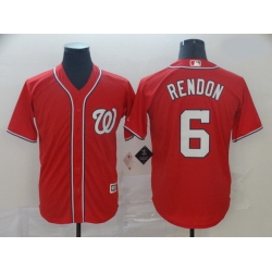 Nationals 6 Anthony Rendon Red Cool Base Jersey