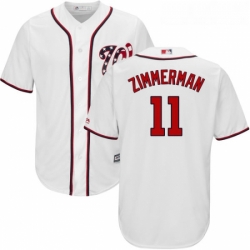 Youth Majestic Washington Nationals 11 Ryan Zimmerman Replica White Home Cool Base MLB Jersey