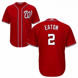 Youth Majestic Washington Nationals 2 Adam Eaton Replica Red Alternate 1 Cool Base MLB Jersey