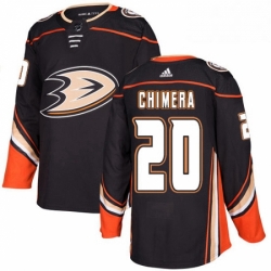 Mens Adidas Anaheim Ducks 20 Jason Chimera Authentic Black Home NHL Jersey 