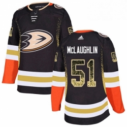 Mens Adidas Anaheim Ducks 51 Blake McLaughlin Authentic Black Drift Fashion NHL Jersey 