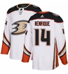 Youth Adidas Anaheim Ducks 14 Adam Henrique Authentic White Away NHL Jersey 