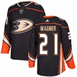 Youth Adidas Anaheim Ducks 21 Chris Wagner Authentic Black Home NHL Jersey 