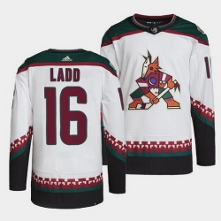 Men Arizona Coyotes 16 Andrew Ladd White Stitched jersey