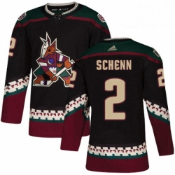 Mens Adidas Arizona Coyotes 2 Luke Schenn Premier Black Alternate NHL Jersey 