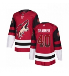 Mens Adidas Arizona Coyotes 40 Michael Grabner Authentic Maroon Drift Fashion NHL Jersey 