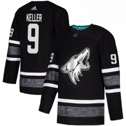 Mens Adidas Arizona Coyotes 9 Clayton Keller Black 2019 All Star Game Parley Authentic Stitched NHL Jersey 