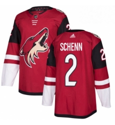 Youth Adidas Arizona Coyotes 2 Luke Schenn Premier Burgundy Red Home NHL Jersey 