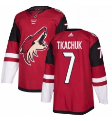 Youth Adidas Arizona Coyotes 7 Keith Tkachuk Premier Burgundy Red Home NHL Jersey 