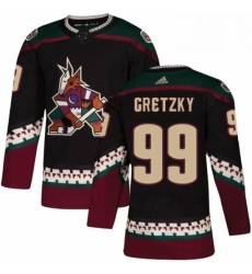 Youth Adidas Arizona Coyotes 99 Wayne Gretzky Premier Black Alternate NHL Jersey 