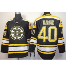 Boston Bruins 40 Tuukka Rask Black NHL Jerseys