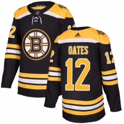 Mens Adidas Boston Bruins 12 Adam Oates Premier Black Home NHL Jersey 