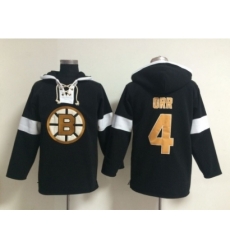 NHL Boston Bruins #4 Bobby Orr black jerseys[pullover hooded sweatshirt]