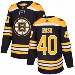 Youth Adidas Boston Bruins 40 Tuukka Rask Premier Black Home NHL Jersey 