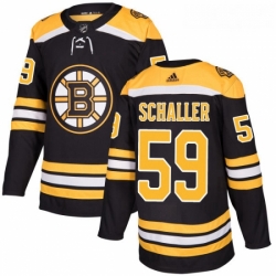 Youth Adidas Boston Bruins 59 Tim Schaller Premier Black Home NHL Jersey 