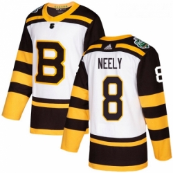 Youth Adidas Boston Bruins 8 Cam Neely Authentic White 2019 Winter Classic NHL Jersey 