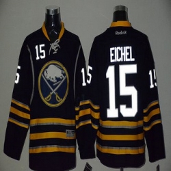 Buffalo Sabres #15 Jack Eichel Navy Blue Reflective Version Stitched NHL Jersey