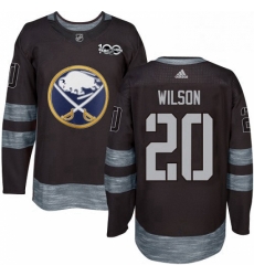 Mens Adidas Buffalo Sabres 20 Scott Wilson Authentic Black 1917 2017 100th Anniversary NHL Jersey 