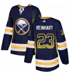 Mens Adidas Buffalo Sabres 23 Sam Reinhart Authentic Navy Blue Drift Fashion NHL Jersey 