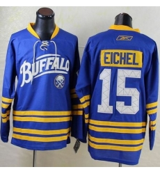 Sabres #15 Jack Eichel Light Blue New Third Stitched NHL Jersey