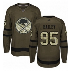 Youth Adidas Buffalo Sabres 95 Justin Bailey Premier Green Salute to Service NHL Jersey 