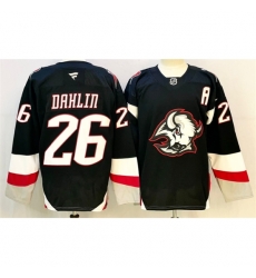 Youth Buffalo Sabres 26 Rasmus Dahlin Black 2024 25 Alternate With A Patch Stitched Hockey Jersey