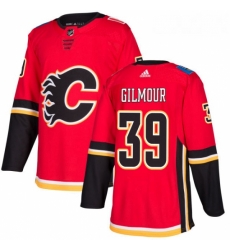 Youth Adidas Calgary Flames 39 Doug Gilmour Authentic Red Home NHL Jersey 