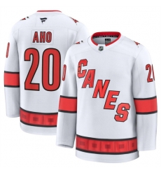 Men Carolina Hurricanes Active Player Custom White 2024 25 Away Stitched Hockey Jersey